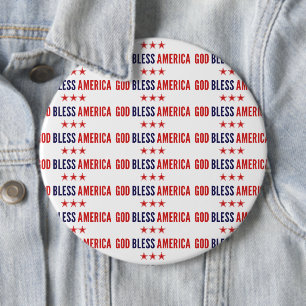 God Bless America Button