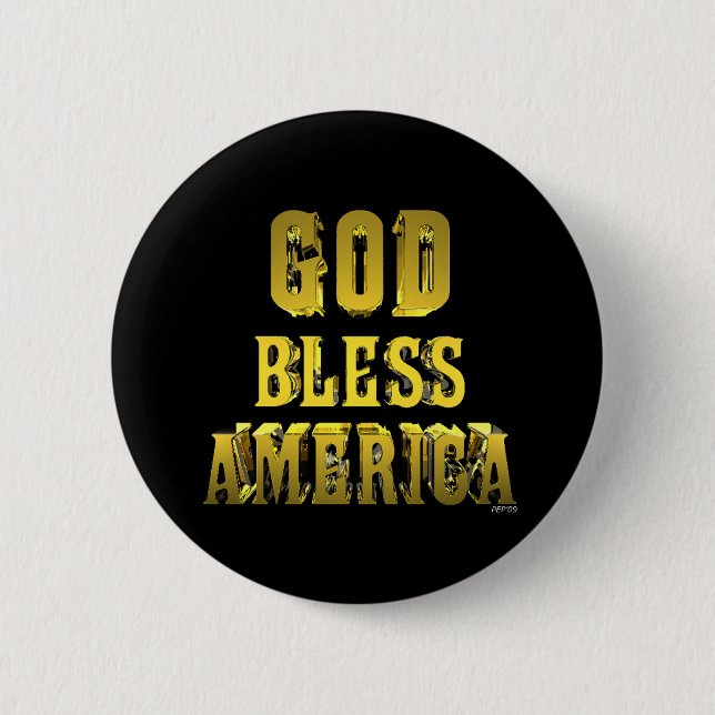 God Bless America Button (Front)