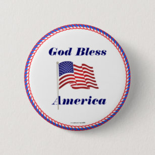 God Bless America Buttons & Pins - No Minimum Quantity | Zazzle