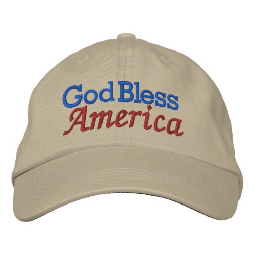 God Bless America by SRF Embroidered Baseball Hat