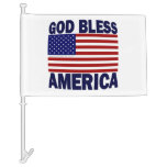 God Bless America Car Flag at Zazzle