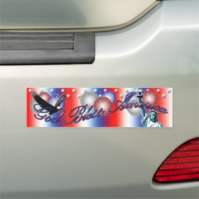 God Bless America Car Magnet (In Situ)