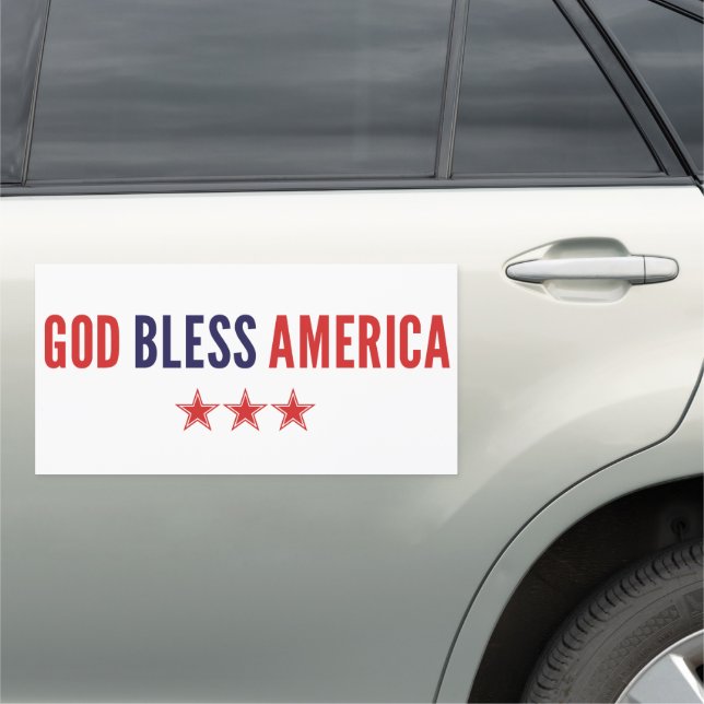 God Bless America Car Magnet (In Situ)