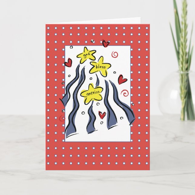 God Bless America Card (Front)