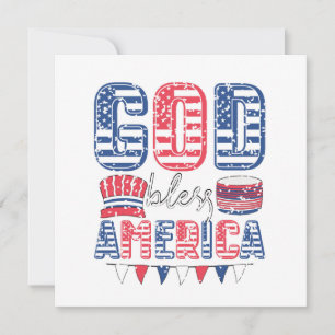 God Bless America Card