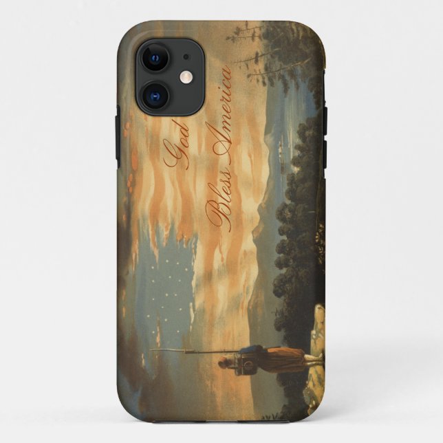 GOD BLESS AMERICA Case-Mate iPhone CASE (Back)