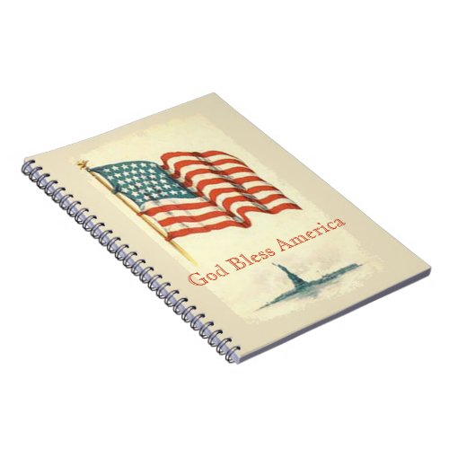 God Bless America Christian Notebook