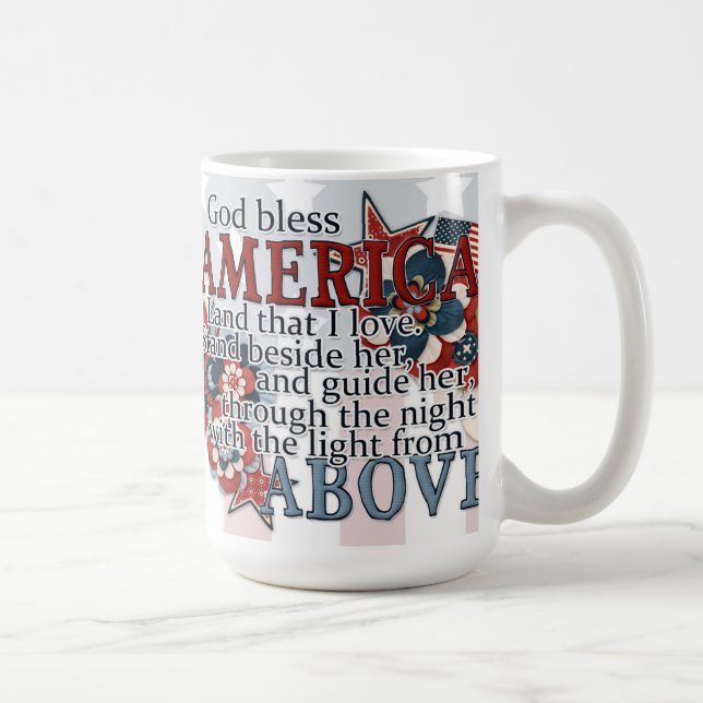 God Bless America Coffee Mug (Right)