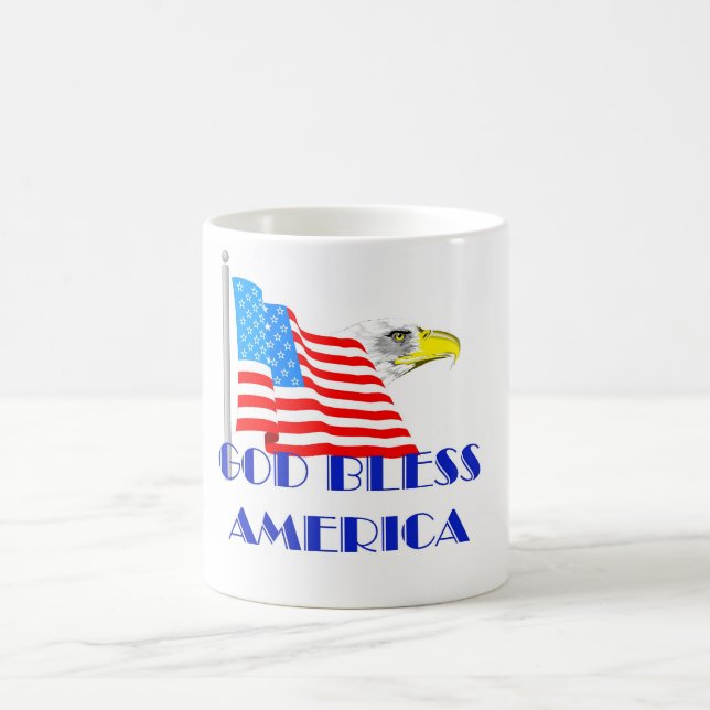 God Bless America Coffee Mug (Center)