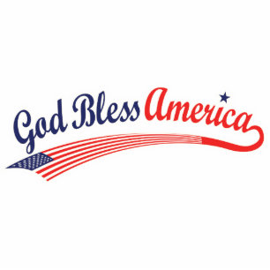 God Bless America Cutout