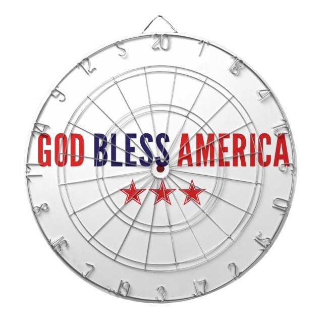 God Bless America Dart Board (Front)