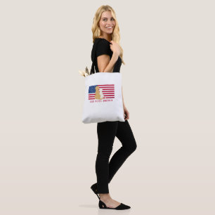 God Bless America Dog Travel Tote Bag
