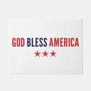 God Bless America Doormat