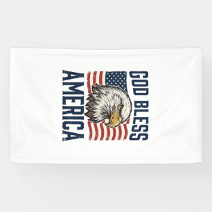 God Bless America Eagle Patriotic Vector Design_1 Banner