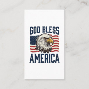God Bless America Eagle Patriotic Vector Design_1 Business Card