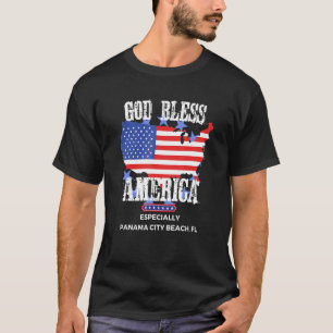 God Bless America Especially Panama City-Beach FL T-Shirt