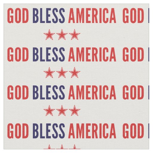 God Bless America Fabric