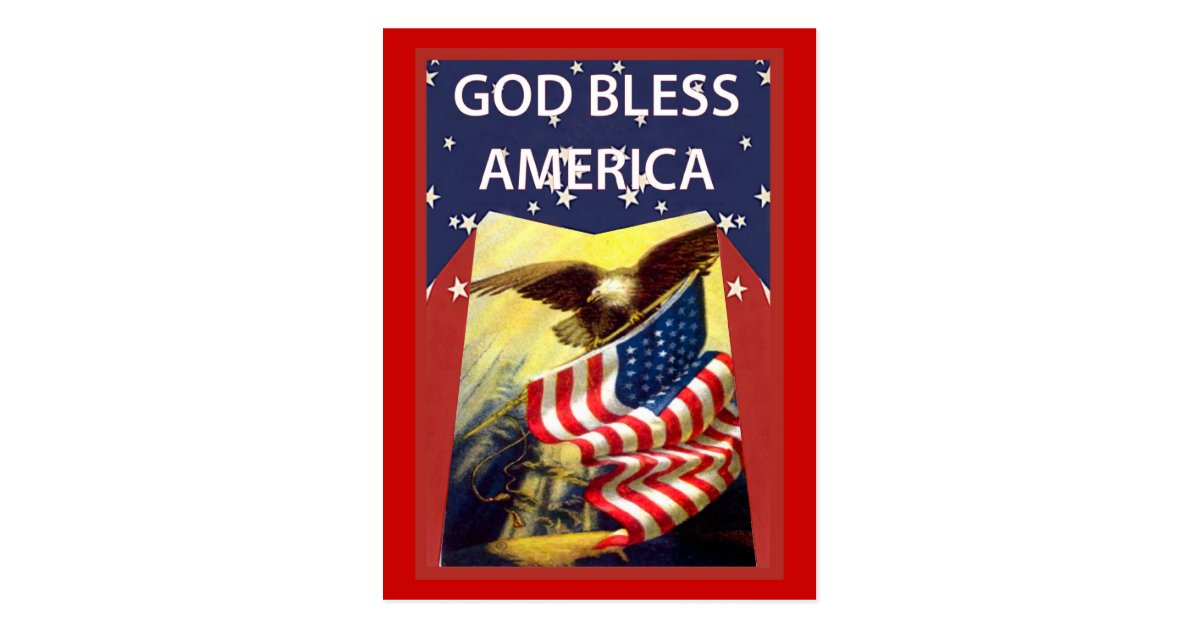 Golf R Dcc >> God bless America, flag and bald eagle Postcard | Zazzle.com Golf R Dcc >> God bless America, flag and bald eagle Postcard | Zazzle.com