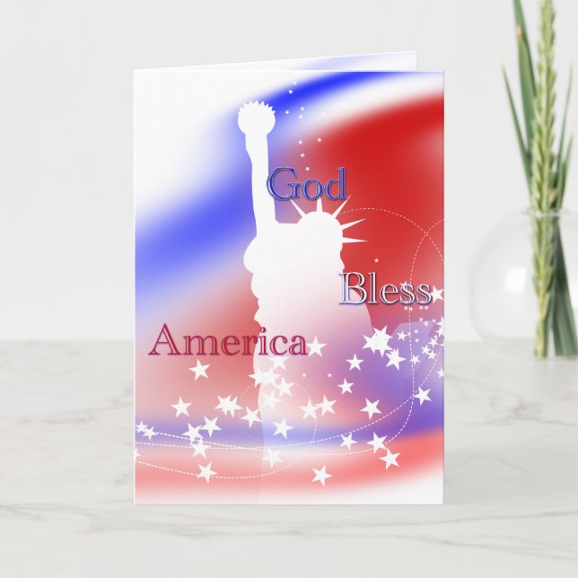 God Bless America Freedom Card (Front)
