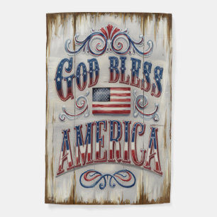 God Bless America Garden Flag