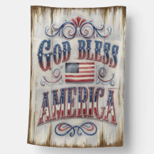 God Bless America House Flag