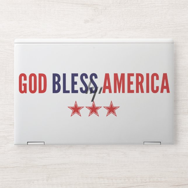 God Bless America HP Laptop Skin (Front)
