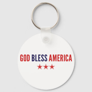 God Bless America Keychain