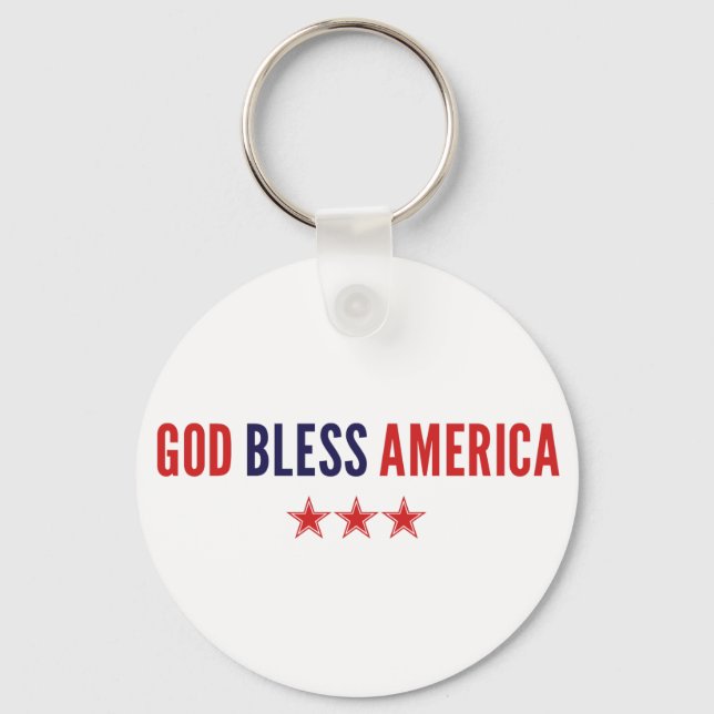 God Bless America Keychain (Front)