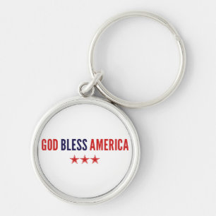 God Bless America Keychain