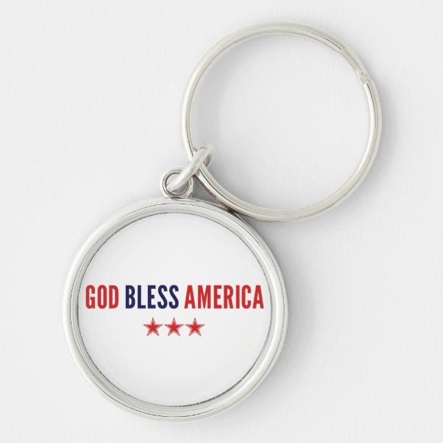 God Bless America Keychain (Front)