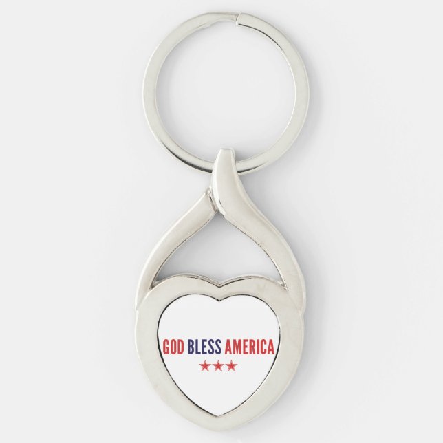 God Bless America Keychain (Front)