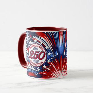 God Bless America Land That I Love Graphic Fire W Mug