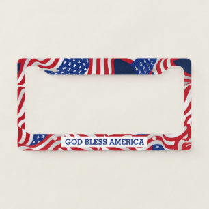 God Bless America License Plate Frame