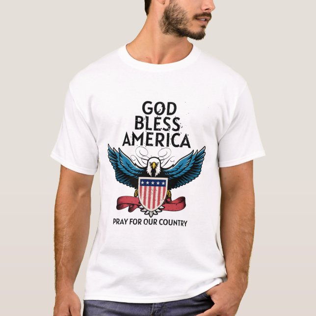 God Bless America Mens  T-Shirt (Front)