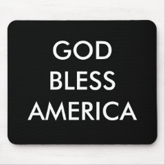 GOD BLESS AMERICA MOUSE PAD
