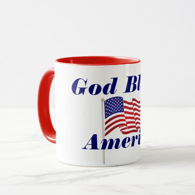 God Bless America Mug (Front Left)