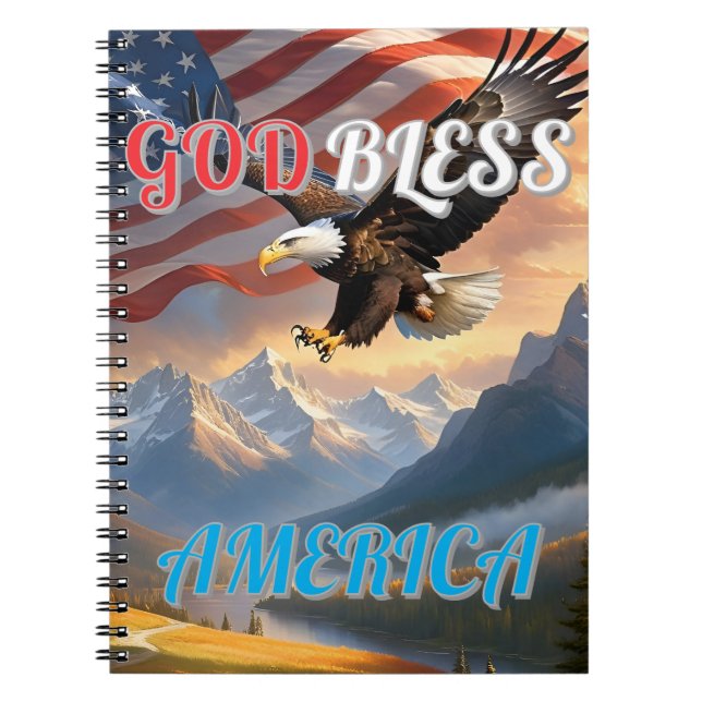 GOD BLESS AMERICA NOTEBOOK (Front)