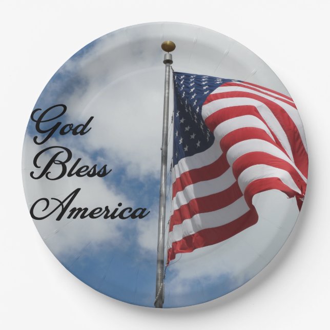 God Bless America! Paper Plates (Front)