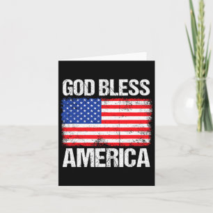 God Bless America Patriotic Happy 4th Of July For  Card