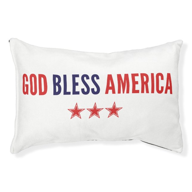 God Bless America Pet Bed (Front)
