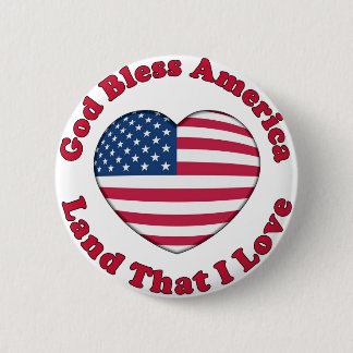 God Bless America Pinback Button