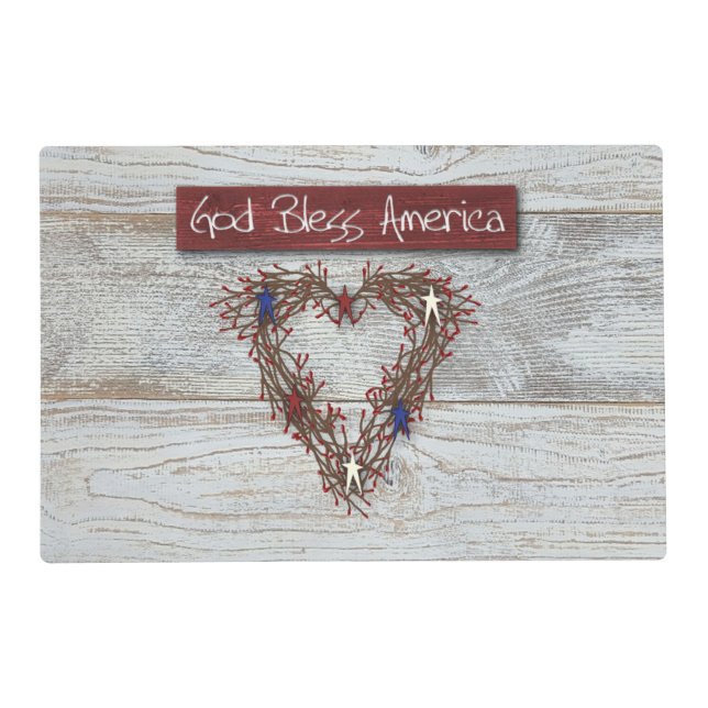God Bless America Placemat (Front)