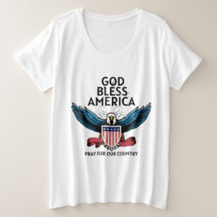 God Bless America Plus Size  T-Shirt