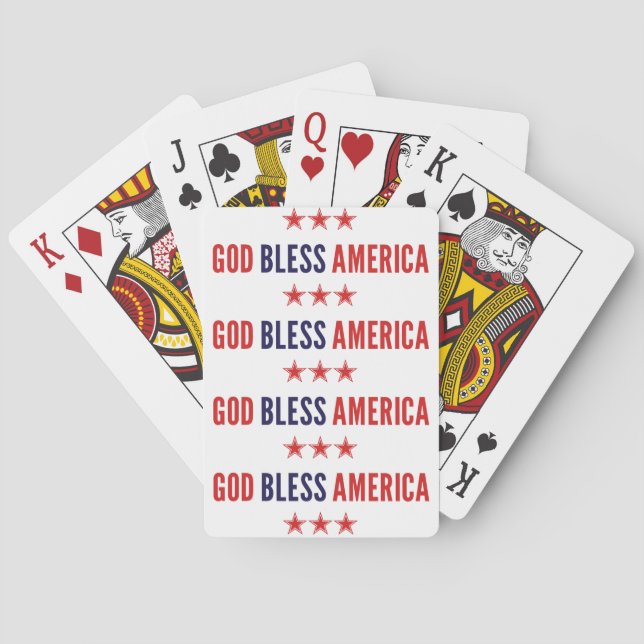 God Bless America Poker Cards (Back)