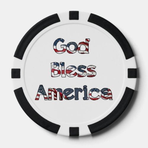 God Bless America Poker Chips