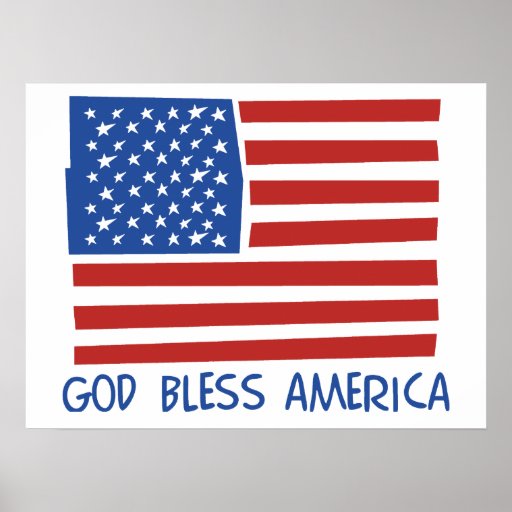 God Bless America poster | Zazzle