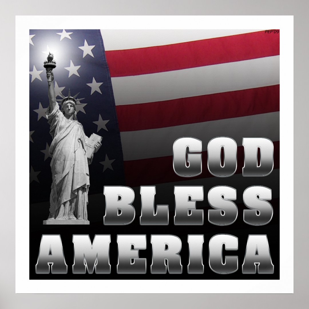 God Bless America Poster | Zazzle