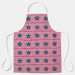 God Bless America Red White And Blue Apron