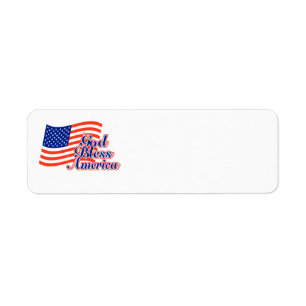 God Bless America return address label