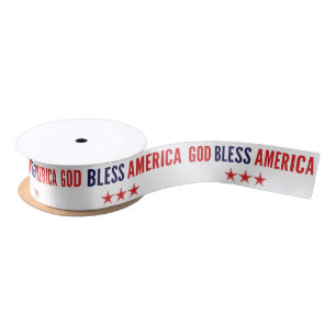 God Bless America Satin Ribbon